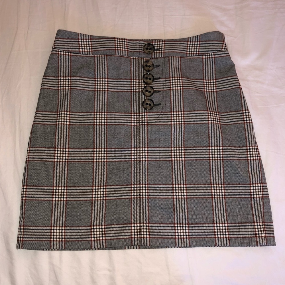 Express Plaid Mini Skirt
